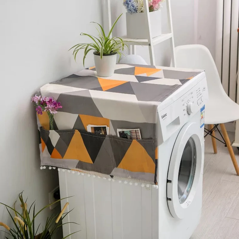 Geometric Washing Machine Cover Automatic Drum Cloth Dust cover Single Door Refrigerator organizer Household fridge cover Towel
Geometric Washing Machine Cover Automatic Drum Cloth Dust cover Single Door Refrigerator organizer Household fridge cover Towel