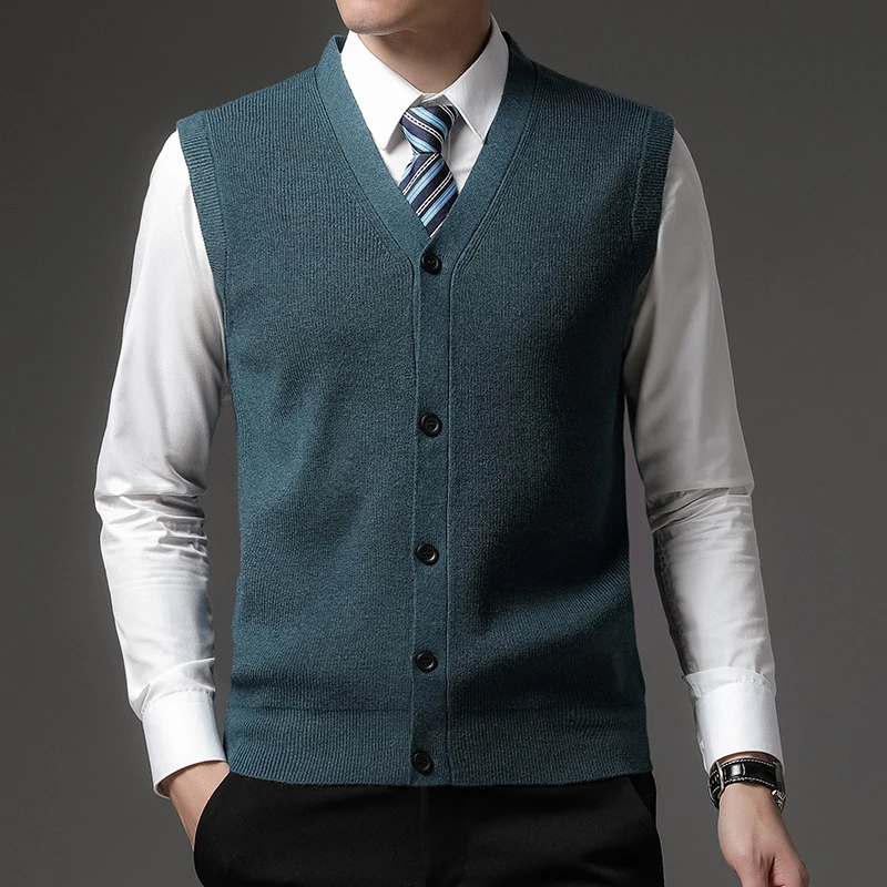 Level 4 Super Anti-pilling Top Grade Pleuche Winter V Neck Fashion Brand Knit Cardigan Casual Woolen Sweater Vest Sleeveless
Level 4 Super Anti-pilling Top Grade Pleuche Winter V Neck Fashion Brand Knit Cardigan Casual Woolen Sweater Vest Sleeveless