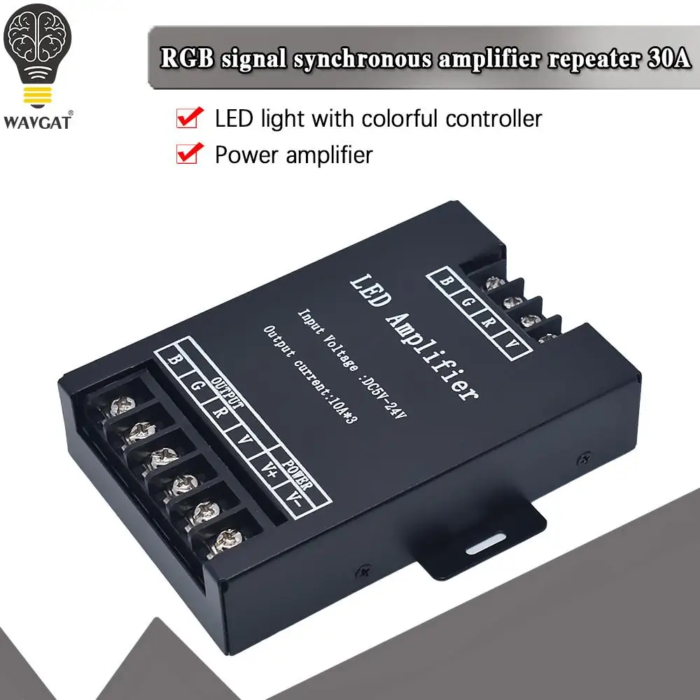 RGB Led Amplifier DC5V 12V 24V Iron shell 360W 30A Amplifier Controller Signal Repeater 360W for 3528 /5050 RGB LED Strip
RGB Led Amplifier DC5V 12V 24V Iron shell 360W 30A Amplifier Controller Signal Repeater 360W for 3528 /5050 RGB LED Strip