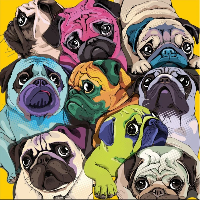 5D DIY Diamond Painting Kits for Adults Full Drill Animal Colorful Dogs Cross Stitch Arts Craft Canvas for Home Wall Decor Gift
5D DIY Diamond Painting Kits for Adults Full Drill Animal Colorful Dogs Cross Stitch Arts Craft Canvas for Home Wall Decor Gift