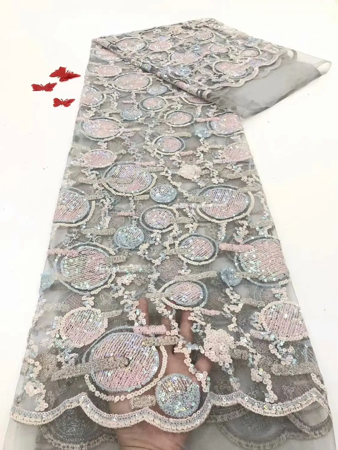 Fashions African Mesh Lace Fabric With Sequins 3D Applique Milk Silk Lace Soft French Lace Fabric For Wedding Party FD82
Fashions African Mesh Lace Fabric With Sequins 3D Applique Milk Silk Lace Soft French Lace Fabric For Wedding Party FD82