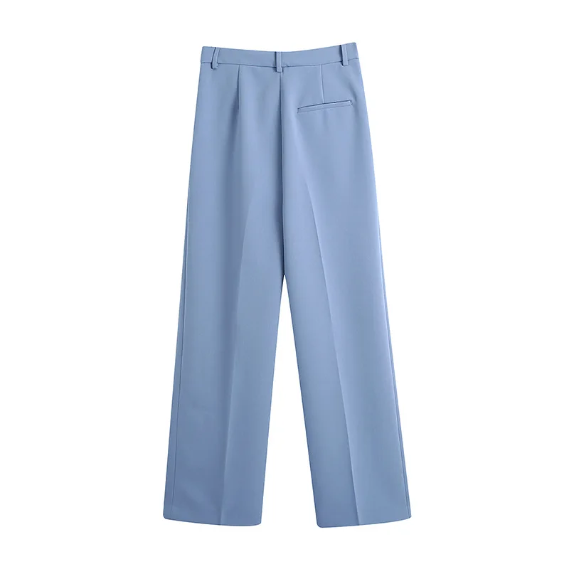 Spot new 2021 European American style spring women's commuter fashion double-breasted suit jacket with drape straight trousers
Spot new 2021 European American style spring women's commuter fashion double-breasted suit jacket with drape straight trousers