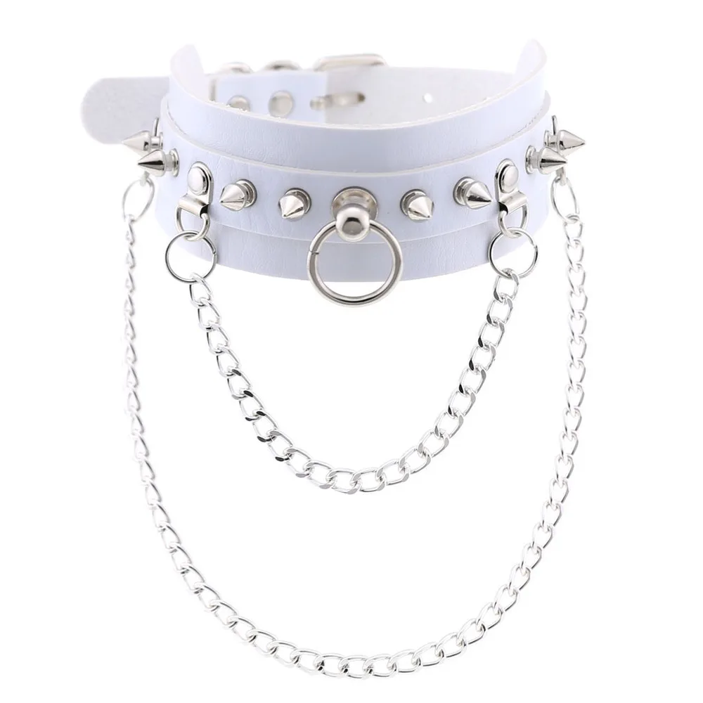 ZIMNO Metal Rivet Spike Choker Goth Pu Leather Punk Necklace for Women Stainless Steel Collar Necklaces Cosplay Egirl Jewelery
ZIMNO Metal Rivet Spike Choker Goth Pu Leather Punk Necklace for Women Stainless Steel Collar Necklaces Cosplay Egirl Jewelery