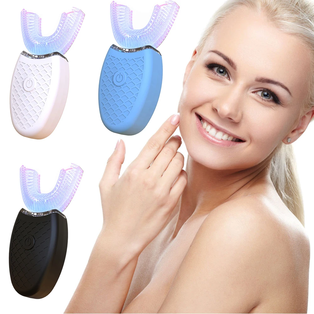 Automatic 360 Degree Electric Toothbrush U-shaped Intelligent Clean Teeth Kid Adult Teeth Whitening Cleaner Kit
Automatic 360 Degree Electric Toothbrush U-shaped Intelligent Clean Teeth Kid Adult Teeth Whitening Cleaner Kit