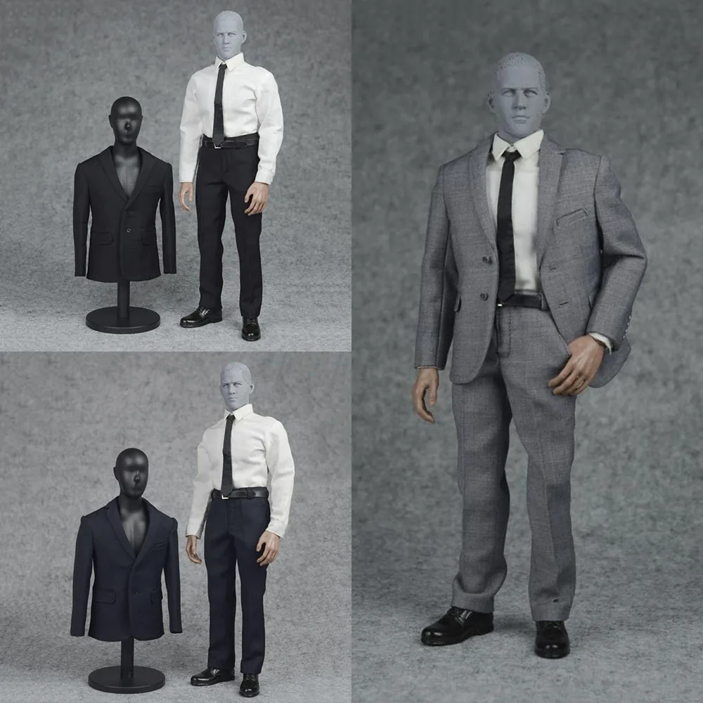 

1/6 Scale TC-68030 Gentleman Male Formal Suits Set Model Toy Clothing For 12'' Male Soldier Action Figure Body Model