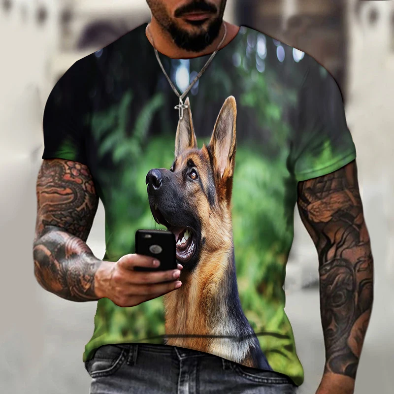 2021 Summer German Shepherd Men's Fashion T-shirt 3D Printing T-shirt New Cute Dog Men's Clothing
2021 Summer German Shepherd Men's Fashion T-shirt 3D Printing T-shirt New Cute Dog Men's Clothing