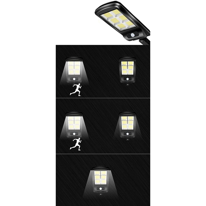 

70W 3.7V LED Solar Street Wall Light PIR Motion Sensor Outdoor Garden Lamp with Control Remote