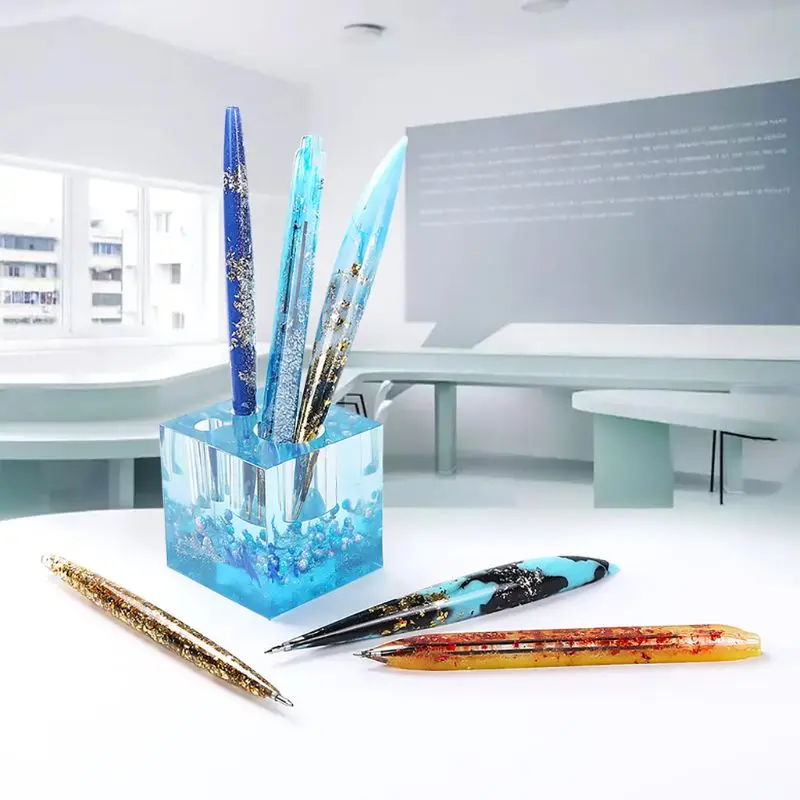3Pcs Ballpoint Pen Silicone Resin Molds With 30Pcs Refills Epoxy Resin Art Craft 
3Pcs Ballpoint Pen Silicone Resin Molds With 30Pcs Refills Epoxy Resin Art Craft