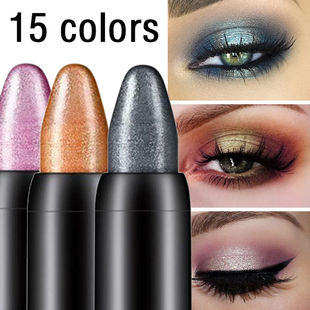 15 Colors Eye Shadow Pen Lasting Waterproof Shiny Natural Pearlescent Eyeshadow Pencil Professional Cosmetics Makeup For Women
15 Colors Eye Shadow Pen Lasting Waterproof Shiny Natural Pearlescent Eyeshadow Pencil Professional Cosmetics Makeup For Women