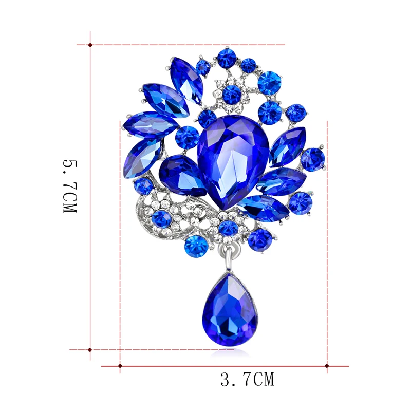 Vintage Women Rhinestone Crystal Teardrop Brooch Pins DIY Wedding Party Jewelry
Vintage Women Rhinestone Crystal Teardrop Brooch Pins DIY Wedding Party Jewelry