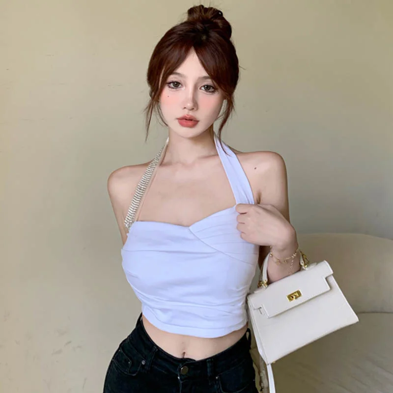Summer Sexy Single-Side Large Halterneck Vest Slim Outer Sleeveless Top for WomenNuyoah
Summer Sexy Single-Side Large Halterneck Vest Slim Outer Sleeveless Top for WomenNuyoah