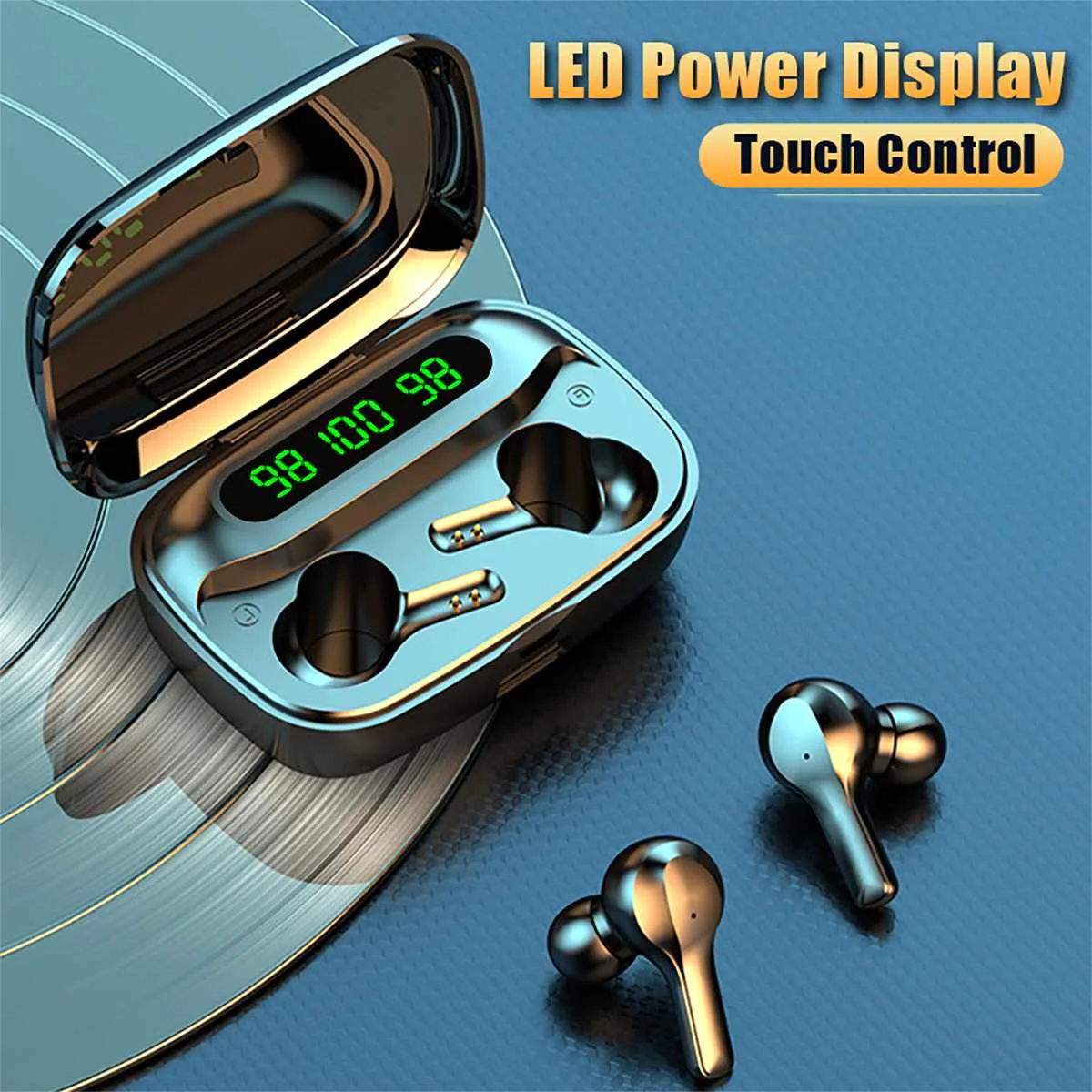 TWS Bluetooth 5.0 Earphones Charging Box Wireless IPX7 Waterproof Fingerprint Touch Headphone 9D Stereo Sports Bluetooth Earbud
TWS Bluetooth 5.0 Earphones Charging Box Wireless IPX7 Waterproof Fingerprint Touch Headphone 9D Stereo Sports Bluetooth Earbud