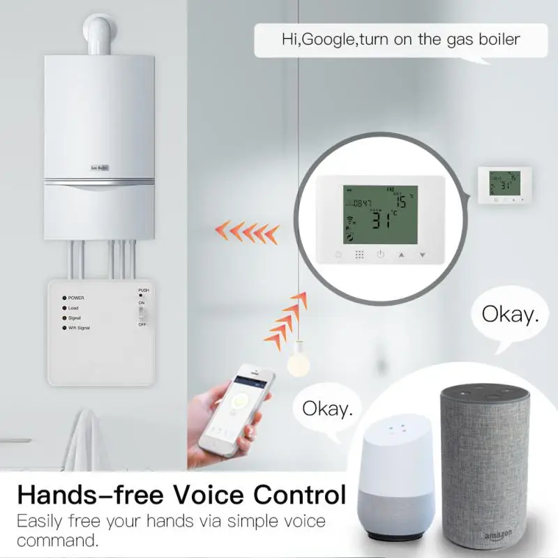 New WiFi Room Thermostat Gas Boiler Wall-mounted Heating Wireless Remote Temperature Controller Work With Alexa Google Home
New WiFi Room Thermostat Gas Boiler Wall-mounted Heating Wireless Remote Temperature Controller Work With Alexa Google Home
