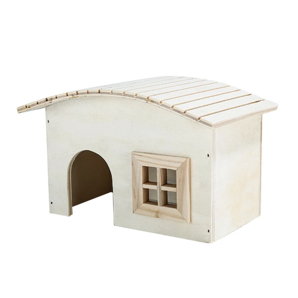 1Pc Simple Wooden Hamster House Creative Hedgehog Shelter Pet Supply White 
1Pc Simple Wooden Hamster House Creative Hedgehog Shelter Pet Supply White