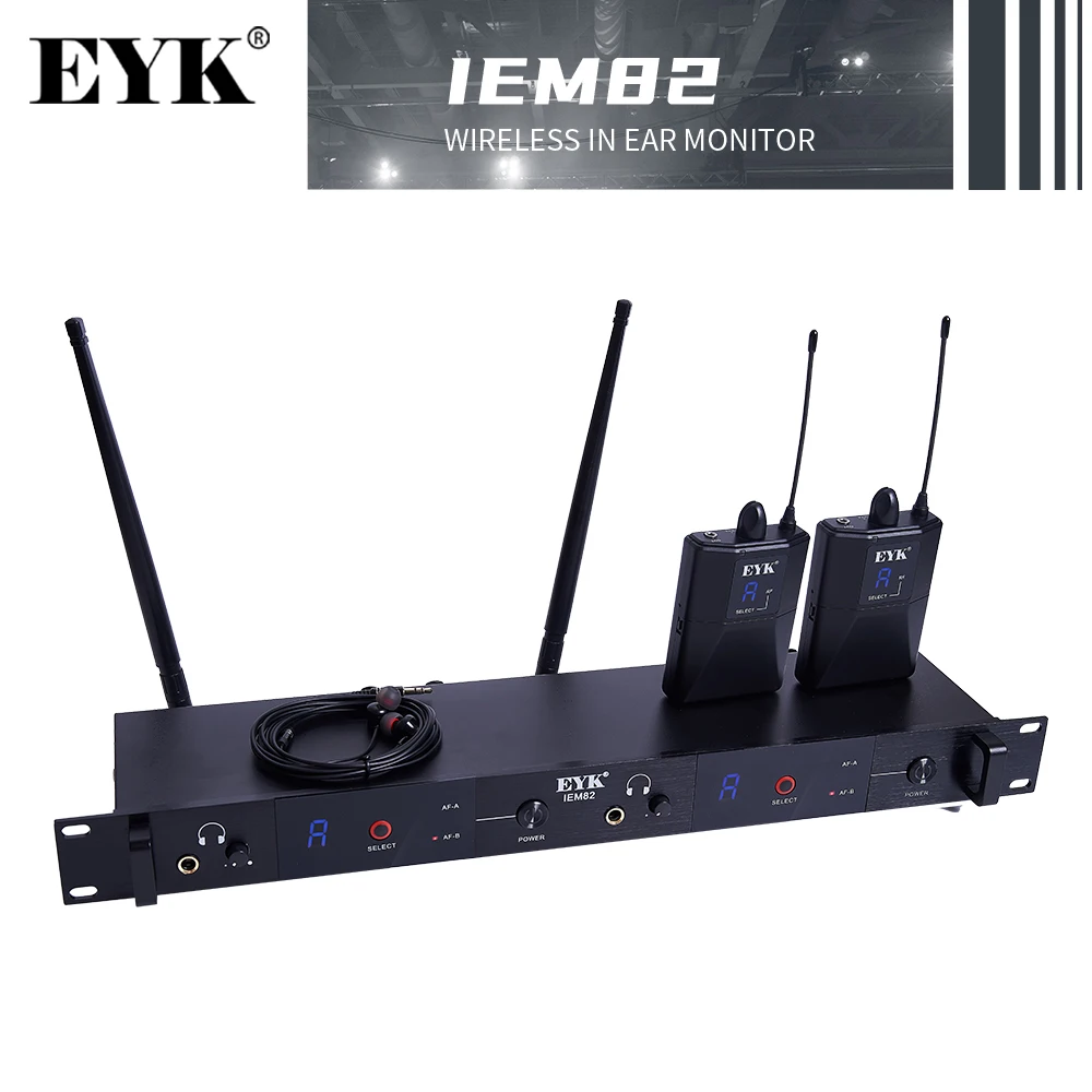 EYK IEM 82 Беспроводной вкладыши мониторинг Системы UHF двухканальная в режиме реального времени для контроля