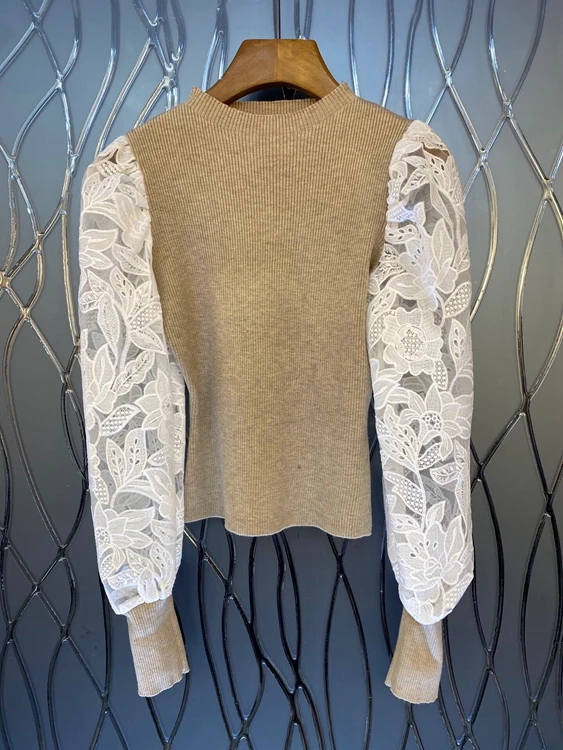 Женский трикотажный топ с вышивкой, универсальный топ с круглым вырезом и длинными рукавами, 2021
Женский трикотажный топ с вышивкой, универсальный топ с круглым вырезом и длинными рукавами, 2021