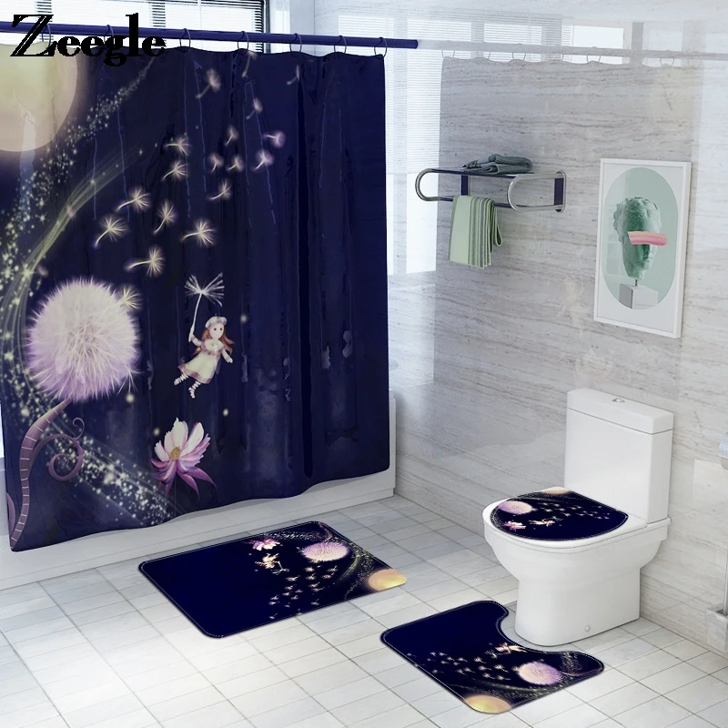 Creative Cartoon Printed Bath Mat and Shower Curtain Set U-Shape Bathroom Bath Mat Set with Polyster Waterproof Shower Curtain
Creative Cartoon Printed Bath Mat and Shower Curtain Set U-Shape Bathroom Bath Mat Set with Polyster Waterproof Shower Curtain