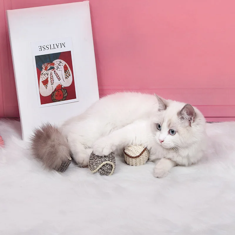 Cat Toy grinding claw sisal ball Fidget Toys Chew Bite Sound Cat Accessories Pet Kitten Teeth Grinding Toys Interactive
Cat Toy grinding claw sisal ball Fidget Toys Chew Bite Sound Cat Accessories Pet Kitten Teeth Grinding Toys Interactive