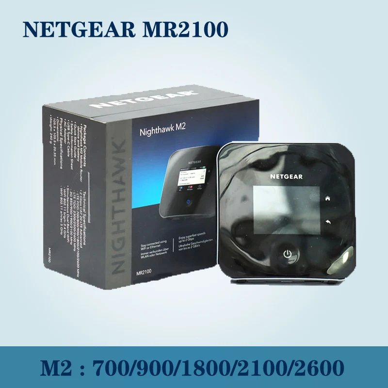 

Unlocked Netgear Nighthawk M2 MR2100 cat20 4GX Gigabit 4G 2Gbps 5CA Mobile WiFi Hotspot WIFI Router Pocket Mifi RJ45 Router
