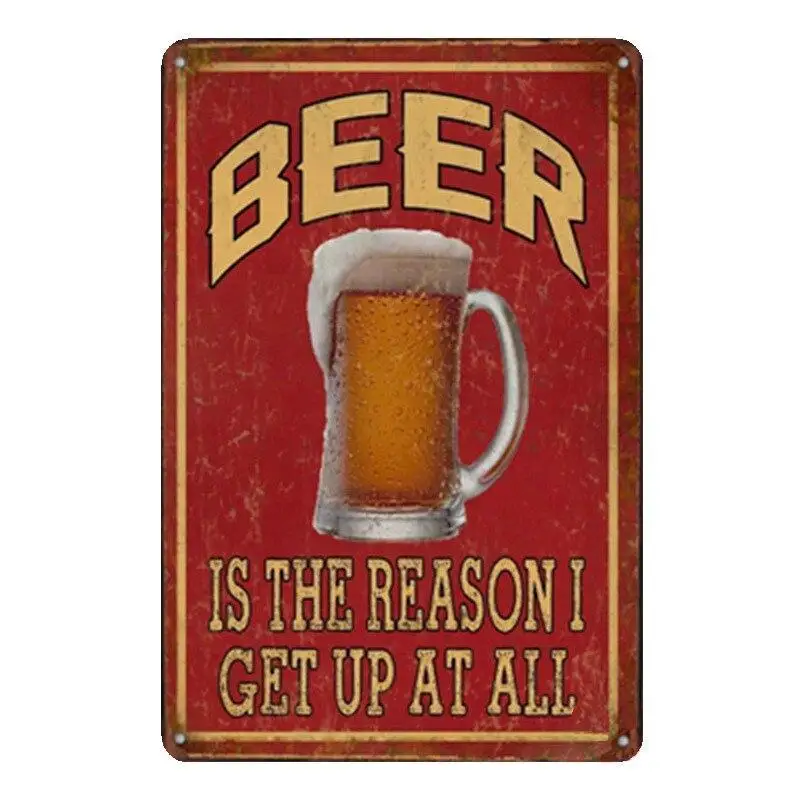 Beer Around The World Vintage Metal Tin Signs Cafe Bar Farmhouse Decorative Plates Drinking Hours Posters Wall Home Decor MN91 | Дом и сад