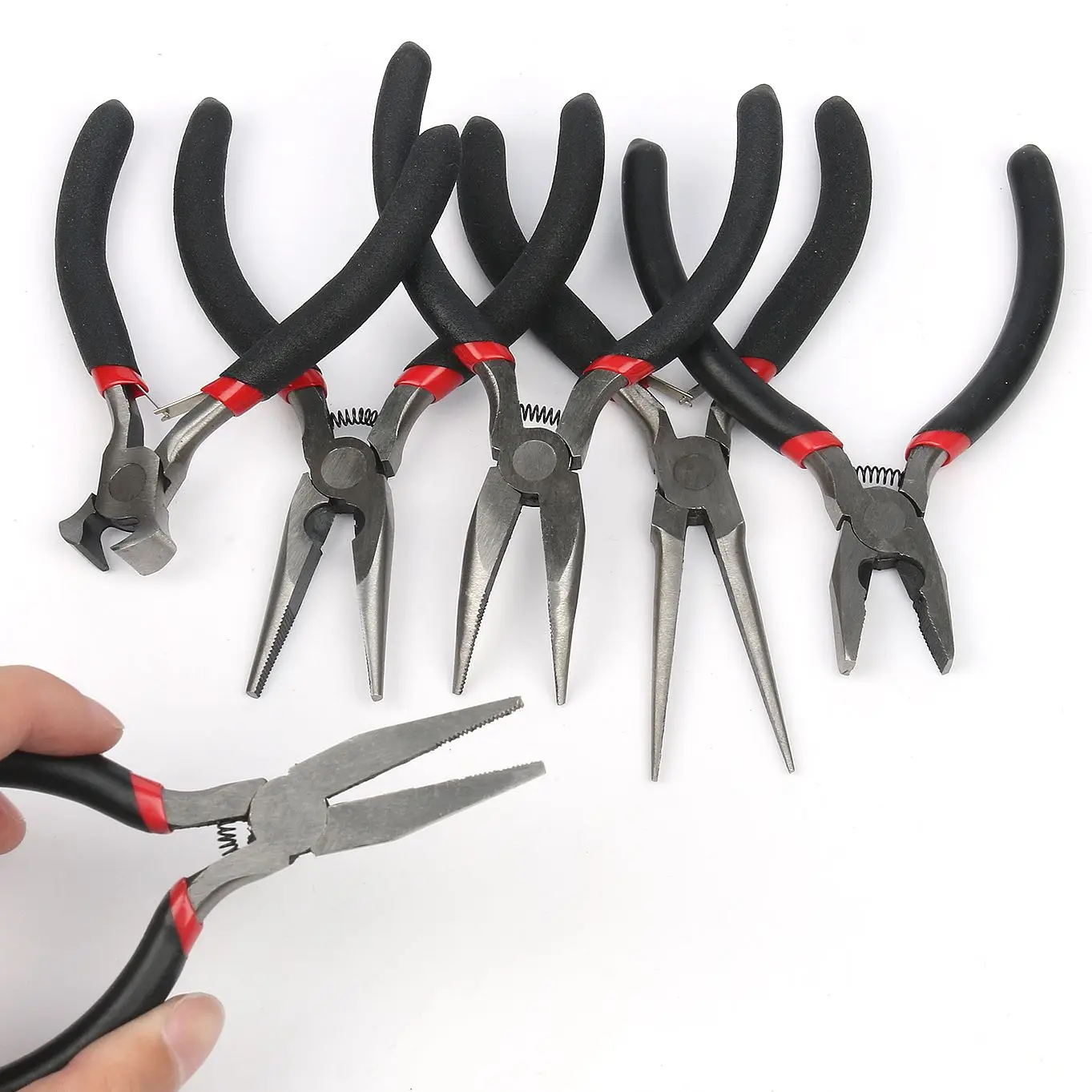 1Pcs Black Anti-slip Handle Stainless Steel Plier Splicing and Fixing Jewelery Pliers DIY Beadwork Tools & Equipment Accessories
1Pcs Black Anti-slip Handle Stainless Steel Plier Splicing and Fixing Jewelery Pliers DIY Beadwork Tools & Equipment Accessories