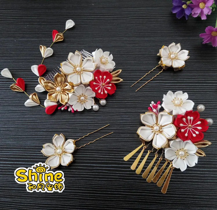 Handmade Hairpin Ancient Style Kimono Headwear Flower Tassel Sakura Tsumami Zaiku Cosplay Hanfu Yukata Hair Clip Accessories
Handmade Hairpin Ancient Style Kimono Headwear Flower Tassel Sakura Tsumami Zaiku Cosplay Hanfu Yukata Hair Clip Accessories