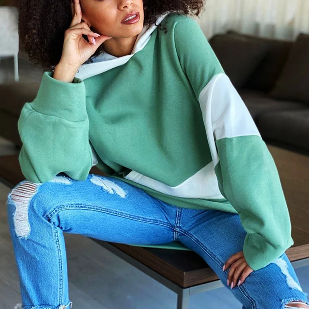 Fleece Hoodies Sweatshirt Women 2020 Autumn Winter Elegant Patchwork Pocket Pullover Casual Loose Long Sleeve Harajuku Hooded
Fleece Hoodies Sweatshirt Women 2020 Autumn Winter Elegant Patchwork Pocket Pullover Casual Loose Long Sleeve Harajuku Hooded
