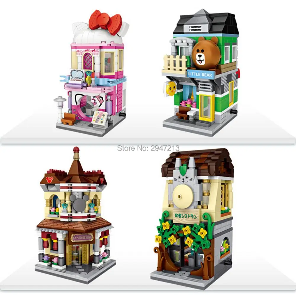 hot Lepining city architecture Street view Cosmetics little bear Restaurant store mini micro diamond blocks model bricks toys
hot Lepining city architecture Street view Cosmetics little bear Restaurant store mini micro diamond blocks model bricks toys