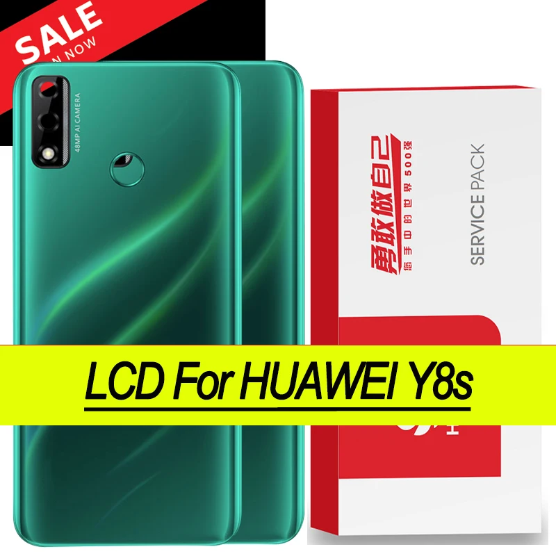 100% оригинал Для Huawei Y8S задняя крышка батарейного отсека Крышка с объективом