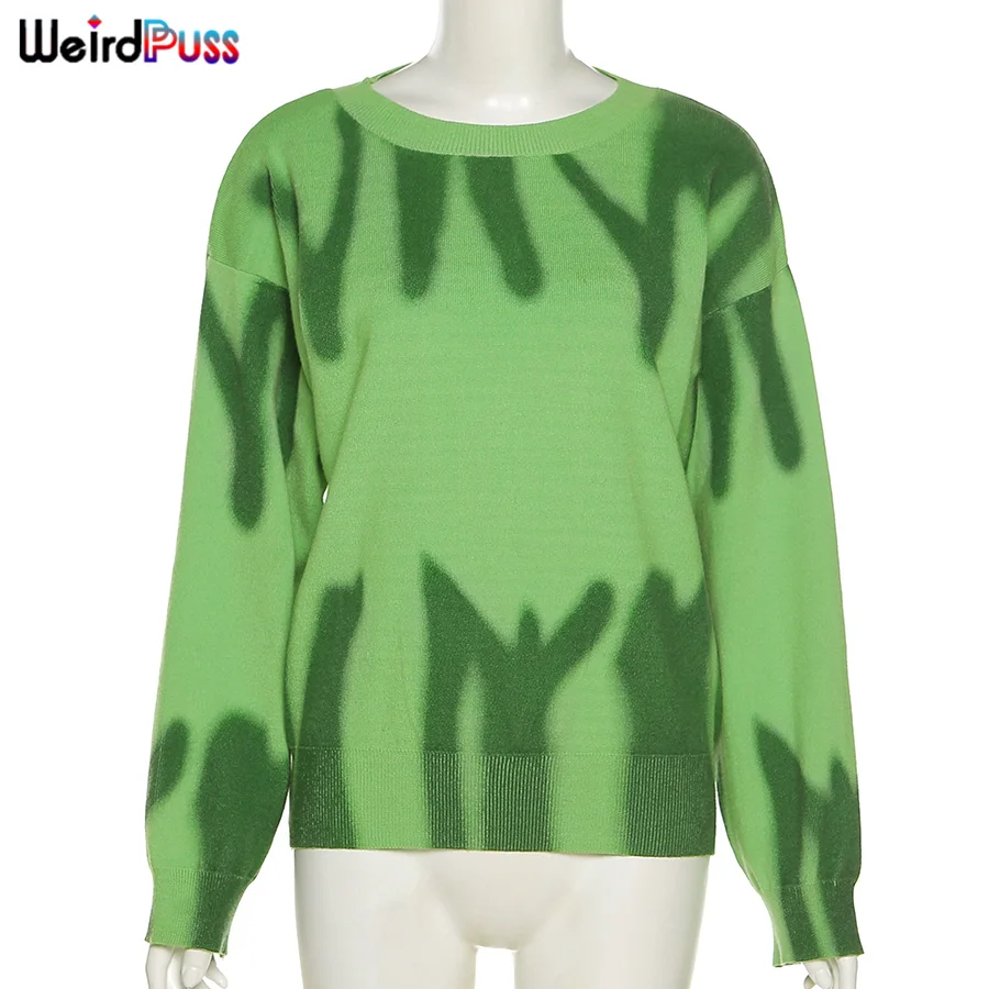 Weird Puss 2021 Autumn Knitted Print T-Shirts Women Loose Long Sleeve Casual Sweater Fashion Wild Streetwear Soft Tees
Weird Puss 2021 Autumn Knitted Print T-Shirts Women Loose Long Sleeve Casual Sweater Fashion Wild Streetwear Soft Tees