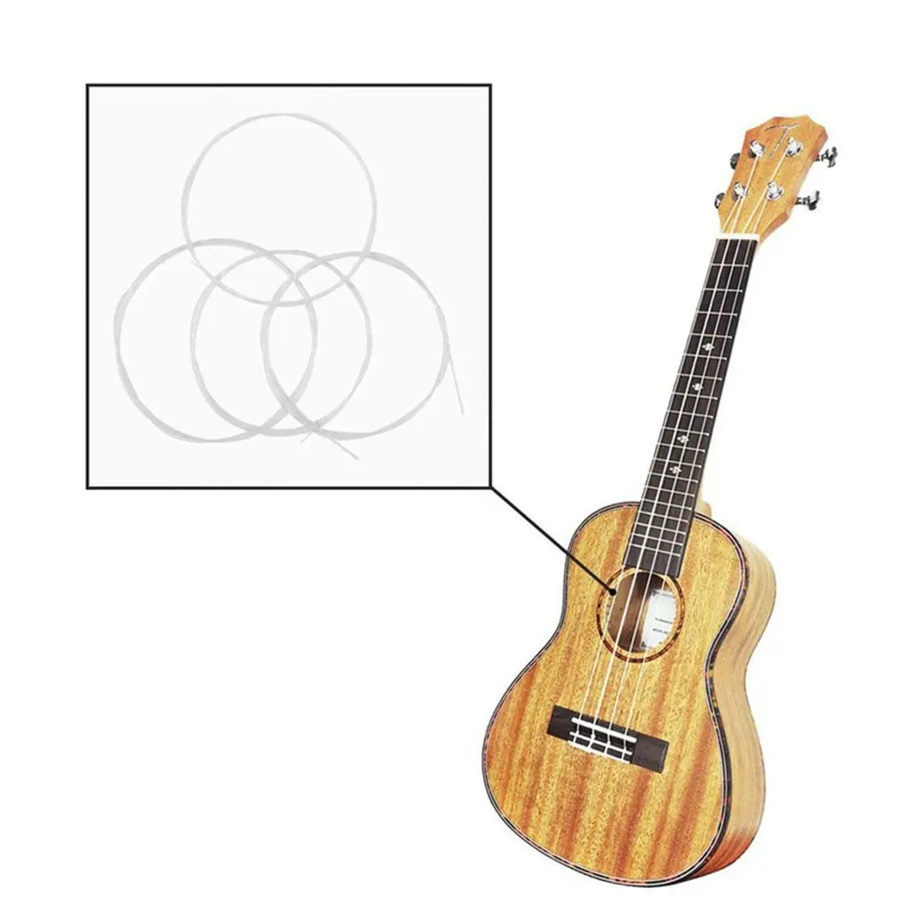 New 4Pcs Acoustic Guitar Strings Nylon Silver Strings Set for Classical Classic Guitar 1M 1-6 E B G D A E Guitar Bass Part
New 4Pcs Acoustic Guitar Strings Nylon Silver Strings Set for Classical Classic Guitar 1M 1-6 E B G D A E Guitar Bass Part