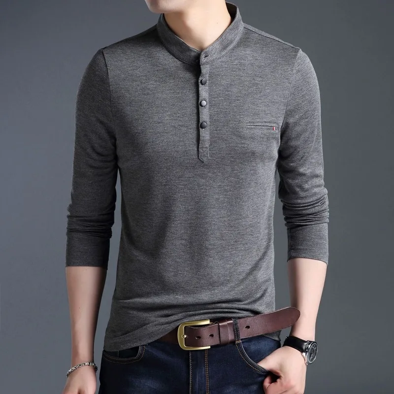 Ropa De Hombre 2021 Autumn New Men's Casual Long-sleeved T-shirt Fashion Stand-up Collar Trend Oversized T-shirt Men's Clothing
Ropa De Hombre 2021 Autumn New Men's Casual Long-sleeved T-shirt Fashion Stand-up Collar Trend Oversized T-shirt Men's Clothing