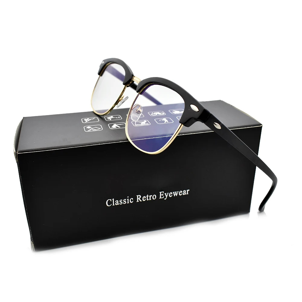 New Computer Glasses Anti Blue Ray Light Eyeglasses Transparent For Women Men Spectacle Frame UV Blocking Gaming Filter Eyewear 
New Computer Glasses Anti Blue Ray Light Eyeglasses Transparent For Women Men Spectacle Frame UV Blocking Gaming Filter Eyewear