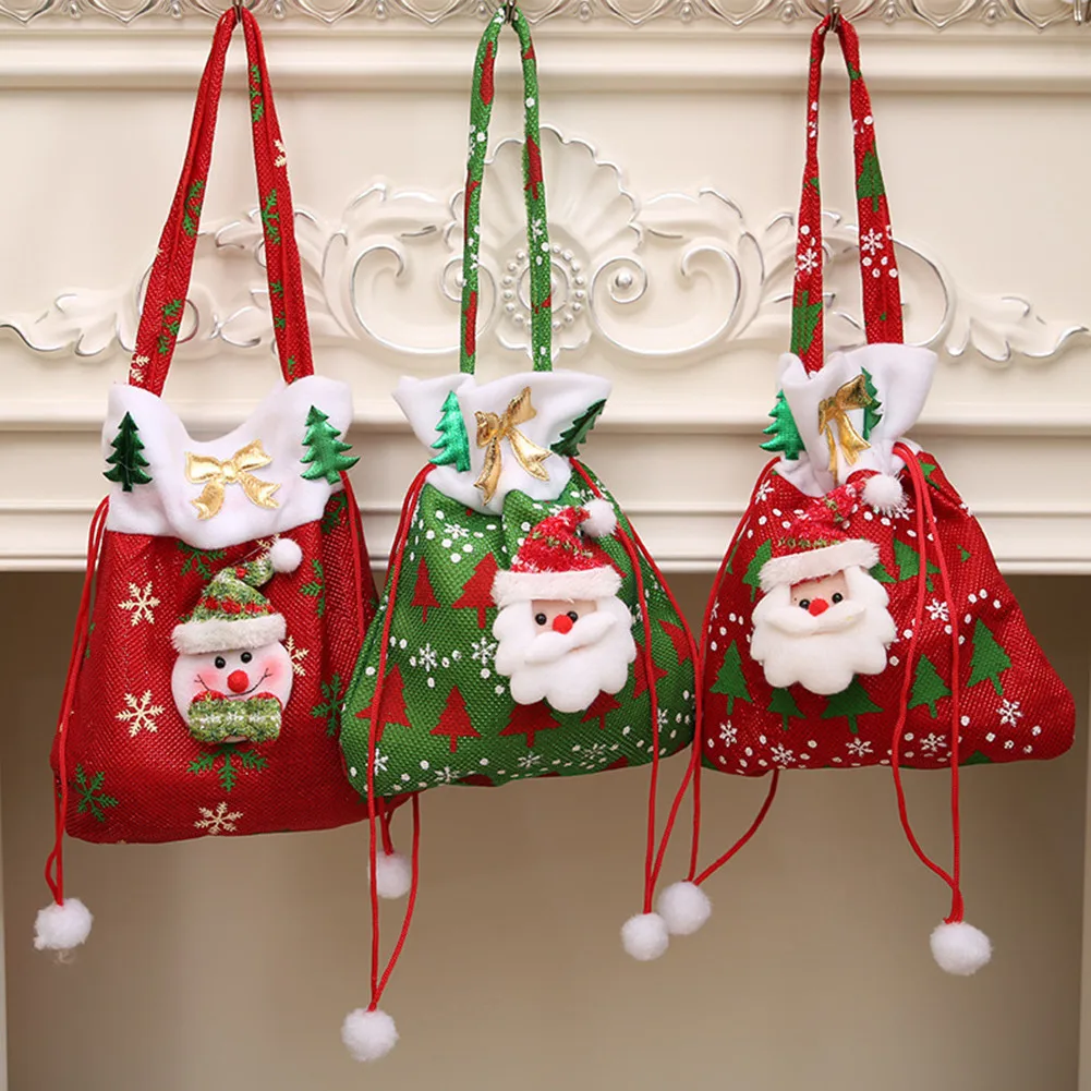 Christmas Drawstring Gift Bags Cute Xmas Candy Gift Bag For Children New Year Gift Tote Bag Christmas Home Party Decor Supplies
Christmas Drawstring Gift Bags Cute Xmas Candy Gift Bag For Children New Year Gift Tote Bag Christmas Home Party Decor Supplies