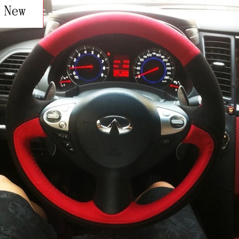 For Infiniti G25 G37 EX25 FX35 QX56 Customized Hand-Stitched Leather Suede Car Steering Wheel Cover Car Accessories
For Infiniti G25 G37 EX25 FX35 QX56 Customized Hand-Stitched Leather Suede Car Steering Wheel Cover Car Accessories