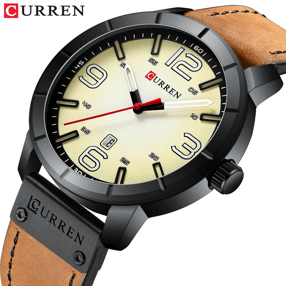 Fashion Luxury Brand CURREN Watch Men Sport Business Military Watch Leather Strap Quartz Waterproof Watches Relogio Masculino
Fashion Luxury Brand CURREN Watch Men Sport Business Military Watch Leather Strap Quartz Waterproof Watches Relogio Masculino
