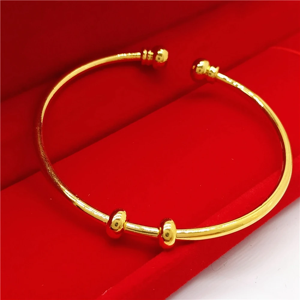 Simple Style Women Cuff Bangle Bracelet Yellow Gold Filled Classic Female Jewelry Gift
Simple Style Women Cuff Bangle Bracelet Yellow Gold Filled Classic Female Jewelry Gift