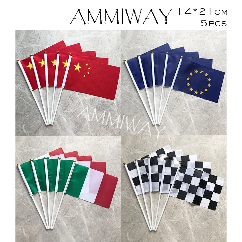 AMMIWAY 14x21 см 5 шт. небольшой волнистый флаг Соединенного Королевства Британии