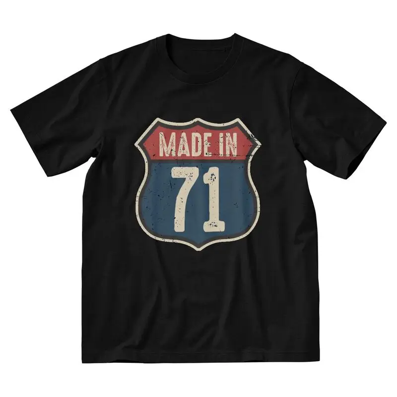Men's Vintage 1971 T-Shirt Streetwear Birthday Gift 50 Years Tshirt Short Sleeve Cool T Shirt Homme Cotton Tee Clothing
Men's Vintage 1971 T-Shirt Streetwear Birthday Gift 50 Years Tshirt Short Sleeve Cool T Shirt Homme Cotton Tee Clothing