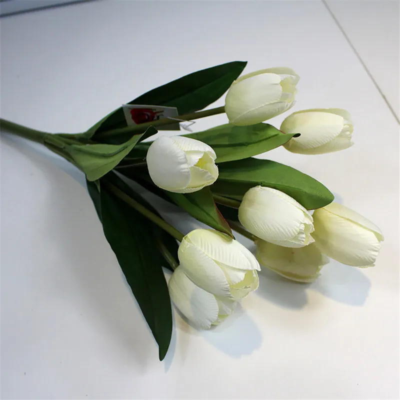 9 head Tulip Artificial Flower Bouquet Real Touch Artificial Bouquet Fake Flowers for Wedding Home Christmas Decoration
9 head Tulip Artificial Flower Bouquet Real Touch Artificial Bouquet Fake Flowers for Wedding Home Christmas Decoration
