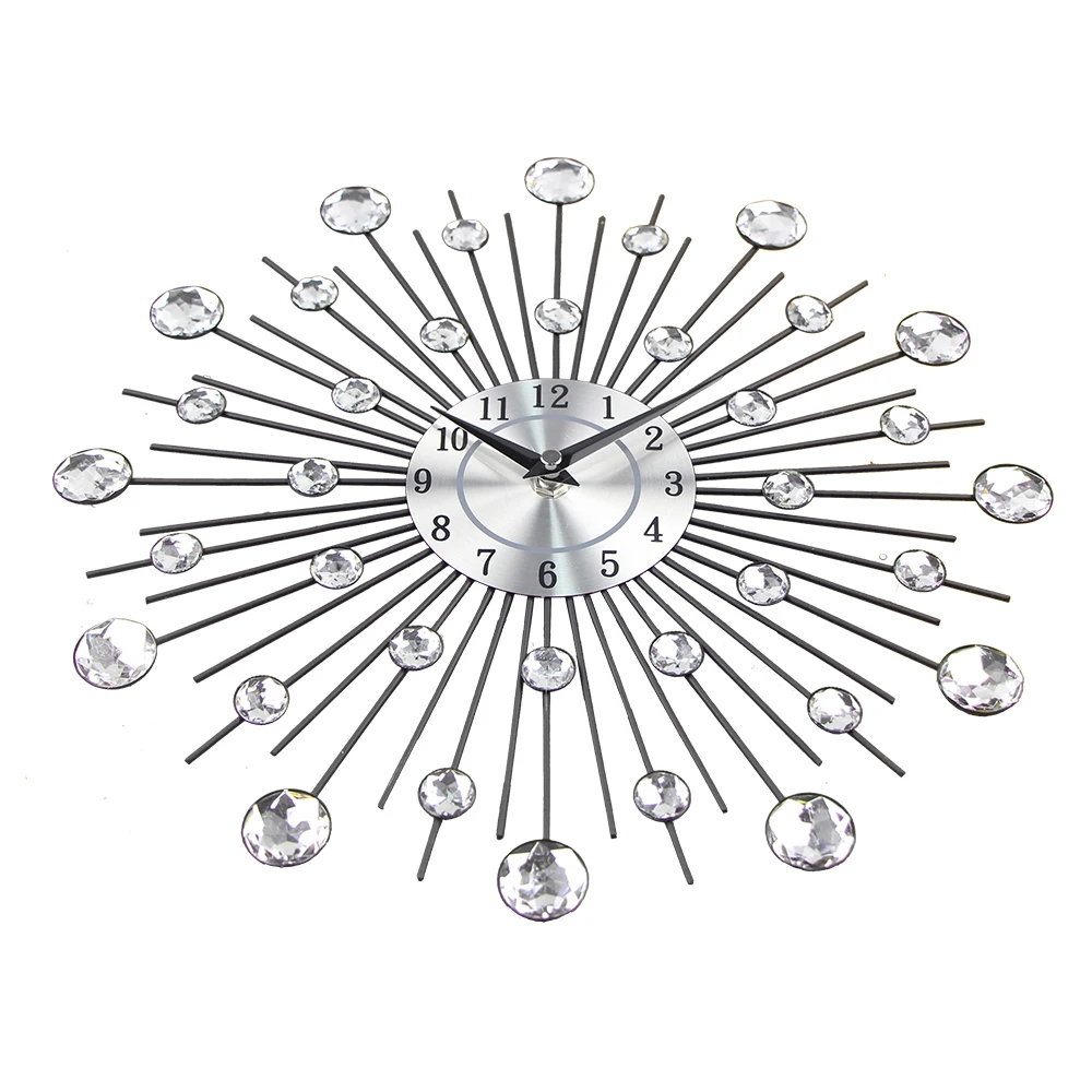 Sunburst Wall Decor Wall Clock Crystal Sunburst Metal Wall Clocks Original Vintage Metal 3D Modern Design Clock Home Decor
Sunburst Wall Decor Wall Clock Crystal Sunburst Metal Wall Clocks Original Vintage Metal 3D Modern Design Clock Home Decor
