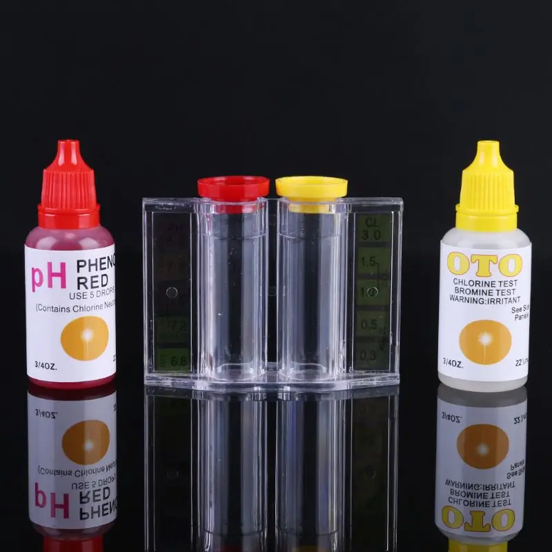 pH Chlorine Water Quality Test Kit Swimming Pool Hydroponics Aquarium Tester 
pH Chlorine Water Quality Test Kit Swimming Pool Hydroponics Aquarium Tester