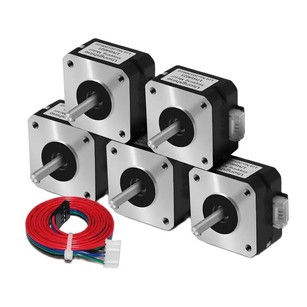 Stepper Motor Usongshine 17HS4023 Nema17 for Titan Extruder 4-Lead 1.0 A Nema 17 42 Motor For CNC 3D Printer Parts
Stepper Motor Usongshine 17HS4023 Nema17 for Titan Extruder 4-Lead 1.0 A Nema 17 42 Motor For CNC 3D Printer Parts