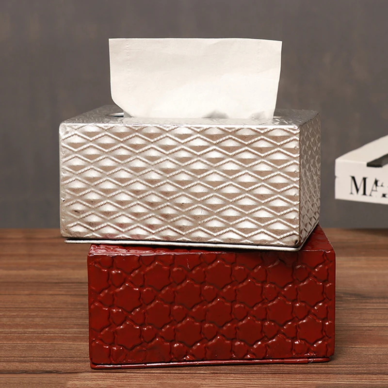 Vintage Tissue Box Cover Iron Rectangular Tissue Box Living Room Decoration, Napkin Dispenser Facial Tissue Box Cover Holder
Vintage Tissue Box Cover Iron Rectangular Tissue Box Living Room Decoration, Napkin Dispenser Facial Tissue Box Cover Holder