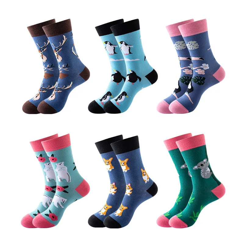 2022 Creative Fashion Cotton Socks for Men and Women Kawaii Cartoon Animal Polar Bear Dog Penguin Pattern Hip-hop Couple Socks
2022 Creative Fashion Cotton Socks for Men and Women Kawaii Cartoon Animal Polar Bear Dog Penguin Pattern Hip-hop Couple Socks