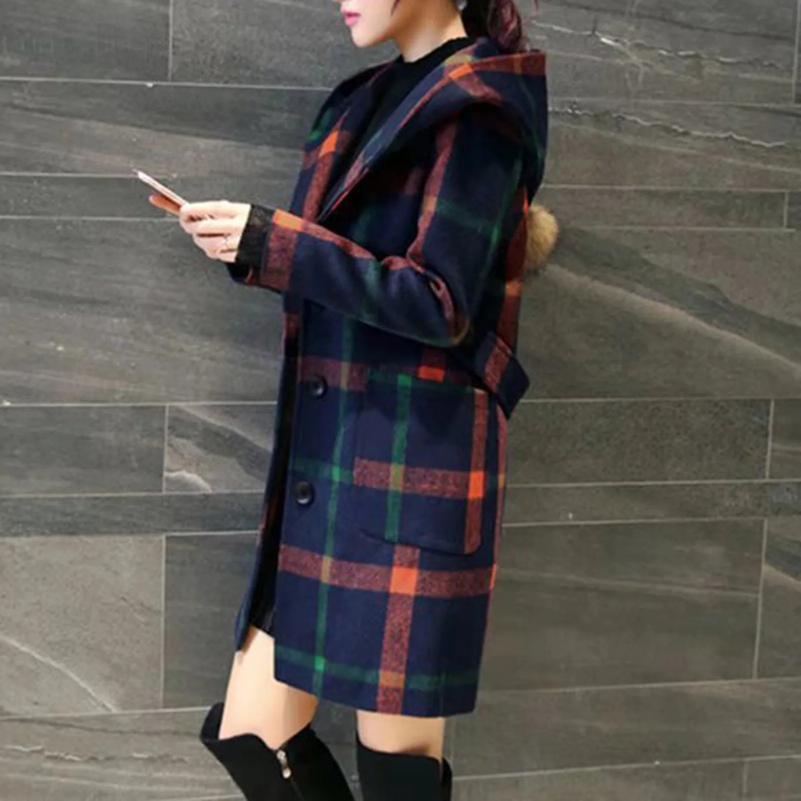 Woman Jacket Plus Size Winter 2020 Lattice Turndown Collar Hooded Long Sleeve Cardigan Single Breast Long Coat manteau hiver
Woman Jacket Plus Size Winter 2020 Lattice Turndown Collar Hooded Long Sleeve Cardigan Single Breast Long Coat manteau hiver