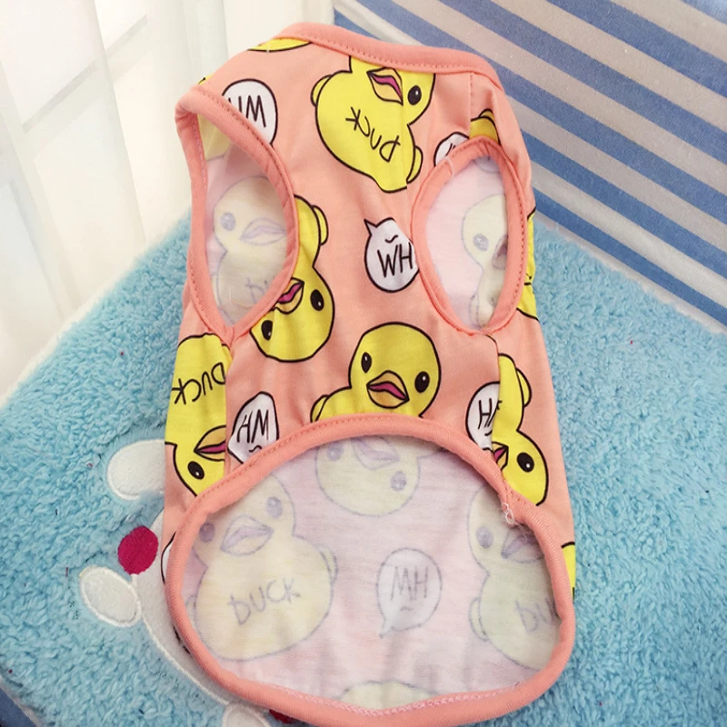 Summer Breathable Mesh Dog Vest Yellow Duck Clothes For Small Dogs Tshirt Clothing For Dogs Funny Pet Clothes chihuahua Puppy 
Summer Breathable Mesh Dog Vest Yellow Duck Clothes For Small Dogs Tshirt Clothing For Dogs Funny Pet Clothes chihuahua Puppy