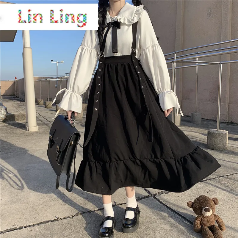 Japanese College High-Waist Show Thin Black Mid-Length Ruffled Student fairy dress tea party lolita dress sweet lolita doll
Japanese College High-Waist Show Thin Black Mid-Length Ruffled Student fairy dress tea party lolita dress sweet lolita doll