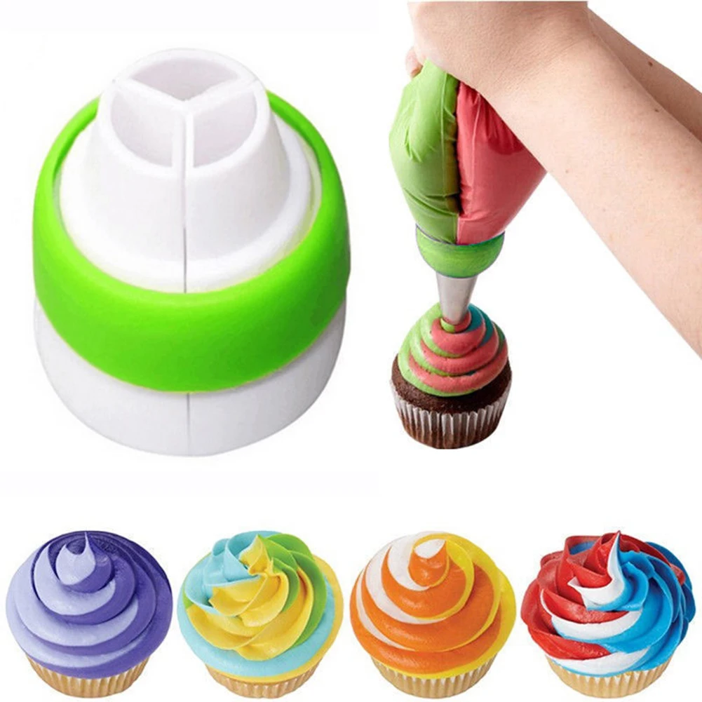 Cream Tricolor Converter Cake Icing Piping Nozzle Tip Pastry Bag Cake Decorating Tool Cupcake Fondant Cookie Baking accessories
Cream Tricolor Converter Cake Icing Piping Nozzle Tip Pastry Bag Cake Decorating Tool Cupcake Fondant Cookie Baking accessories