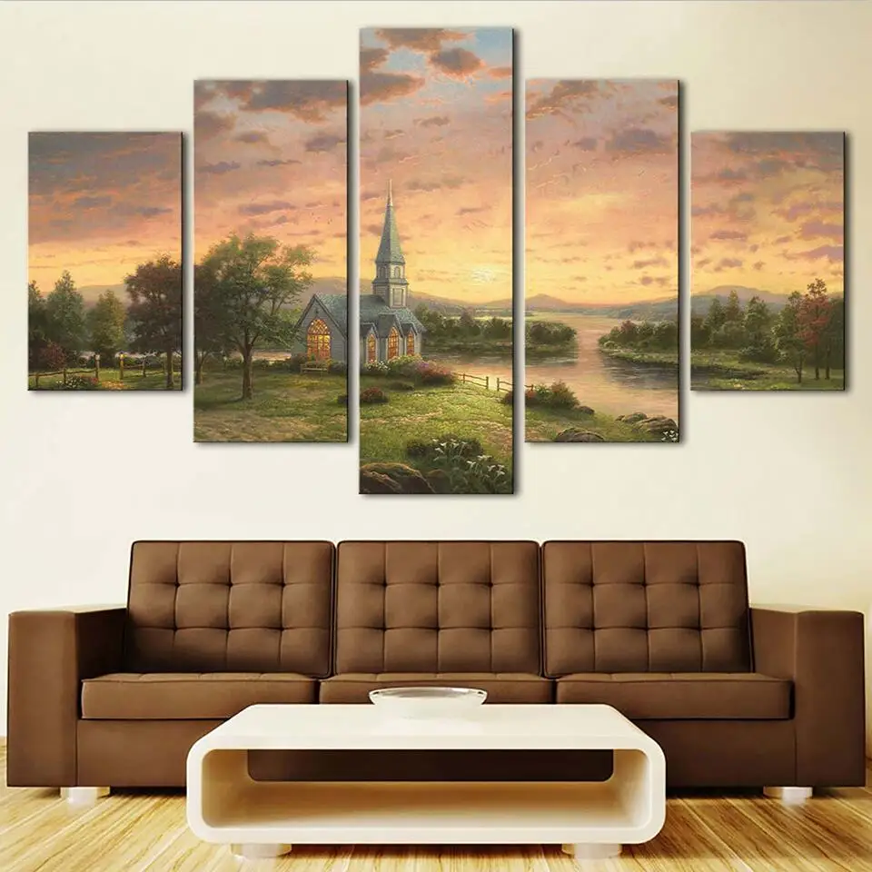 Wall Art Canvas Picture Bedside Background Bedroom Decor 5 Pieces Country Cabin Scenery HD Printed Poster Frame Modular Painting
Wall Art Canvas Picture Bedside Background Bedroom Decor 5 Pieces Country Cabin Scenery HD Printed Poster Frame Modular Painting